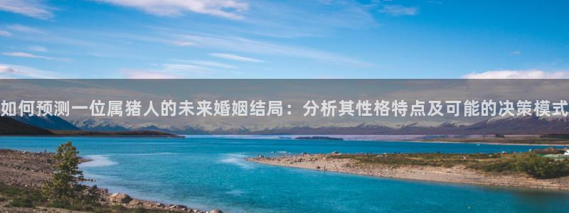 摩臣5平台平台招商：如何预测一位属猪人的未来婚姻结局：分析其性格特点及可能的决策